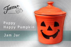 Fiesta Happy Pumpkin Jam Jar -SECOND Fiesta Happy Pumpkin Jam Jar -SECOND