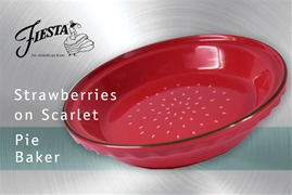 Fiesta Strawberries on Large Scarlet Pie Baker  Fiesta Strawberries on Large Scarlet Pie Baker