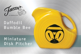Bumble Bee Mini Disk Pitcher on Daffodil
