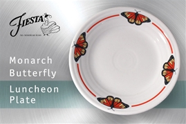 Fiesta Monarch Butterfly Luncheon Plate