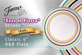 Era's Fiesta - Lines, 1950's Bread & Butter Plate