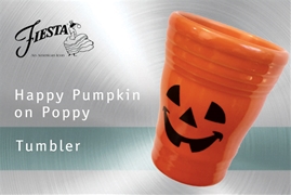 Happy Pumpkin Tumbler on Poppy
