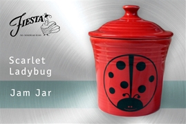 Fiesta Ladybug Jam Jar in Scarlet