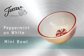 Peppermint on White Mini Bowl