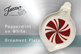 Fiesta Peppermint Ornament Shaped Plate