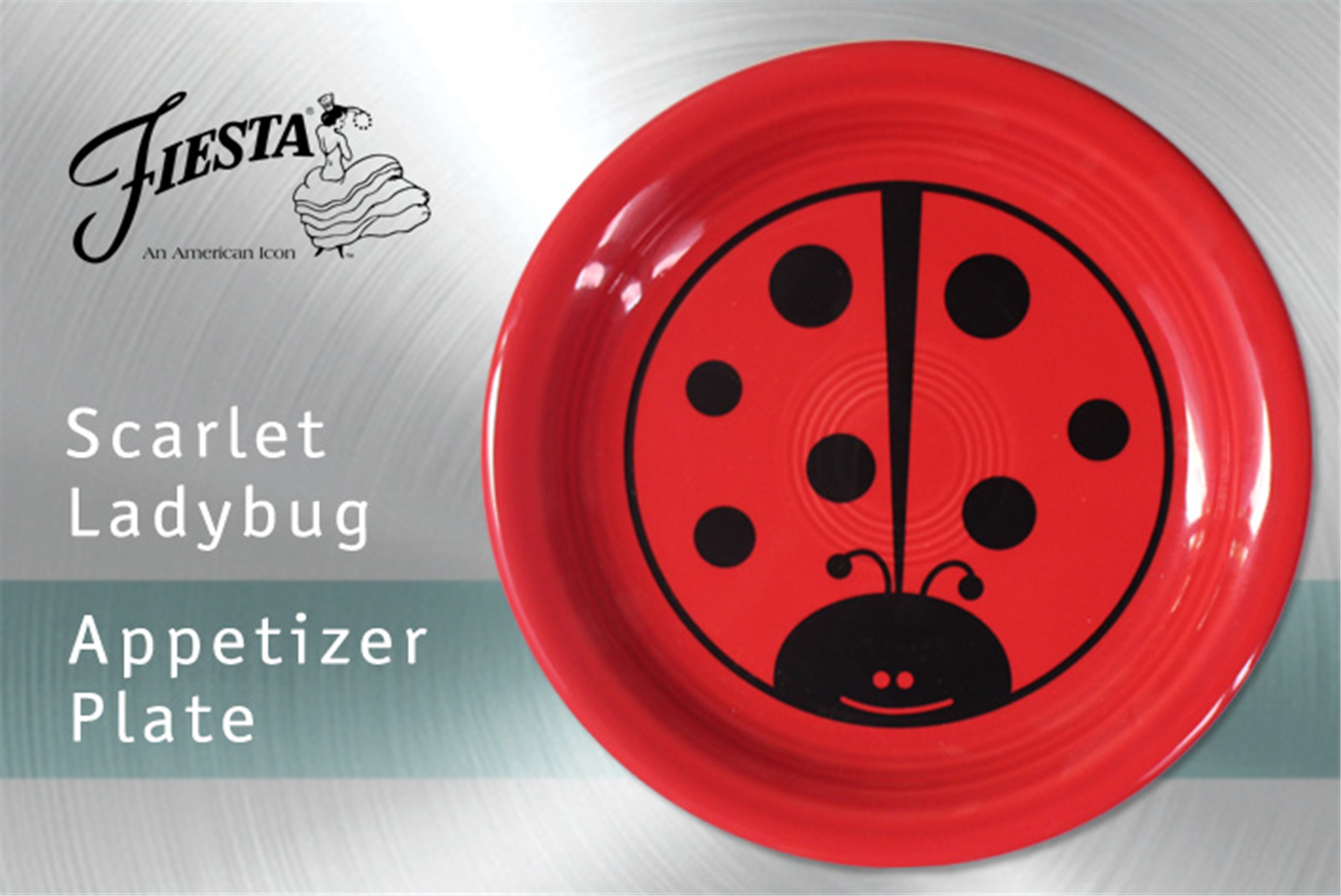 Fiesta Ladybug Appetizer Plate