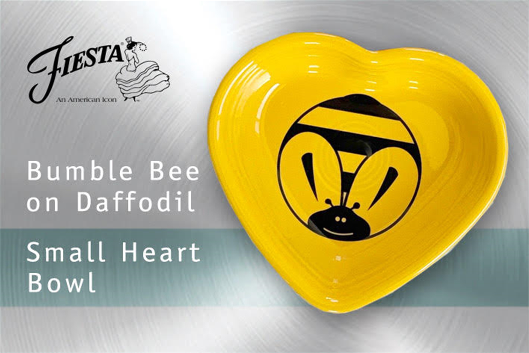 Fiesta Bumble Bee Small Heart Bowl
