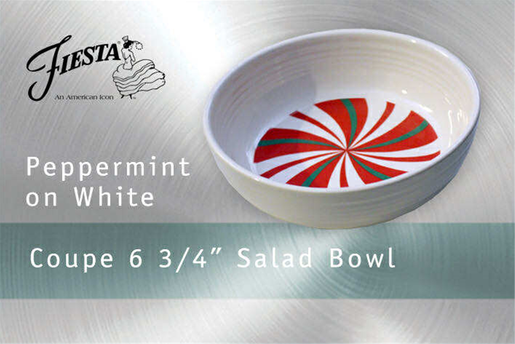 Fiesta Peppermint Coupe 6 3/4 Inch Salad Bowl