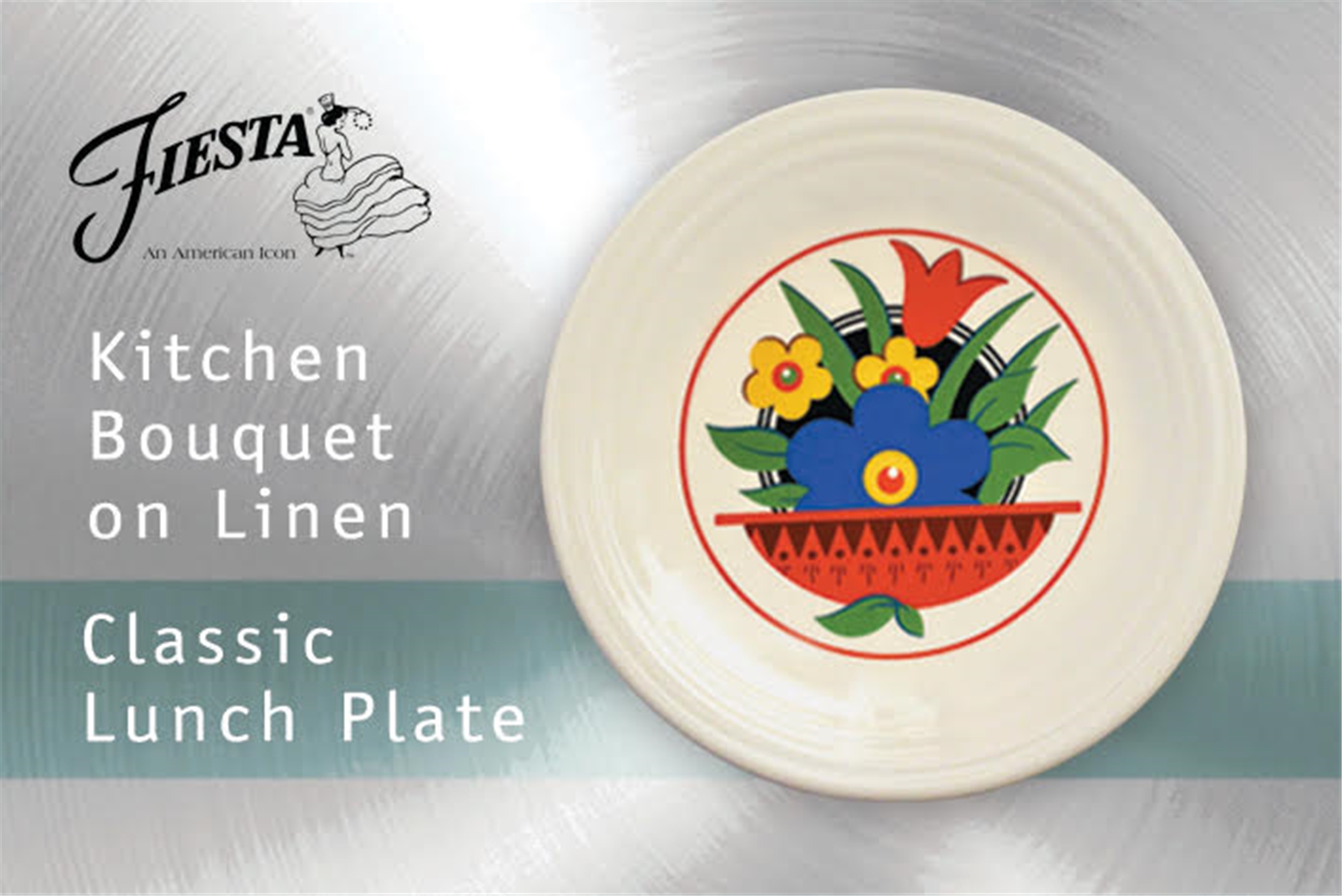 Kitchen Bouquet Classic Lunch Plate on Linen